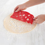 Talisman Designs Pie Top Cutter for 10 inch Pies, Mandala, Red