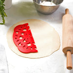 Talisman Designs Pie Top Cutter for 10 inch Pies, Mandala, Red