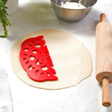 Talisman Designs Pie Top Cutter for 10 inch Pies, Mandala, Red