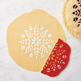 Talisman Designs Pie Top Cutter for 10 inch Pies, Autumn, Red