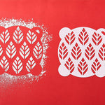 Talisman Designs Multi-Use Baking Stencils, Autumn Design, Set of 4 sizes, 3.5 inch, 5 inch, 8 inch, & 10 inch, White