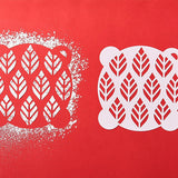 Talisman Designs Multi-Use Baking Stencils, Autumn Design, Set of 4 sizes, 3.5 inch, 5 inch, 8 inch, & 10 inch, White