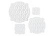 Talisman Designs Multi-Use Baking Stencils, Autumn Design, Set of 4 sizes, 3.5 inch, 5 inch, 8 inch, & 10 inch, White