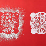 Talisman Designs Multi-Use Baking Stencils, Honey Bee Design, Set of 4 sizes, 3.5 inch, 5 inch, 8 inch, & 10 inch, White