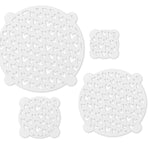 Talisman Designs Multi-Use Baking Stencils, Hearts Design, Set of 4 sizes, 3.5 inch, 5 inch, 8 inch, & 10 inch, White