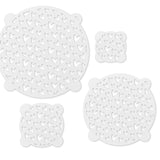 Talisman Designs Multi-Use Baking Stencils, Hearts Design, Set of 4 sizes, 3.5 inch, 5 inch, 8 inch, & 10 inch, White