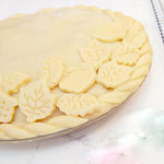 Talisman Designs Plunger Style Pie Crust Cutters, Fall Design, 4-Piece Set