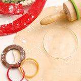 Talisman Designs Silicone Rolling Pin Bands, 8 Piece Set, Multi Color