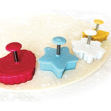 Talisman Designs Plunger Style Pie Crust Cutters, Occasions Design, 4 Piece Set