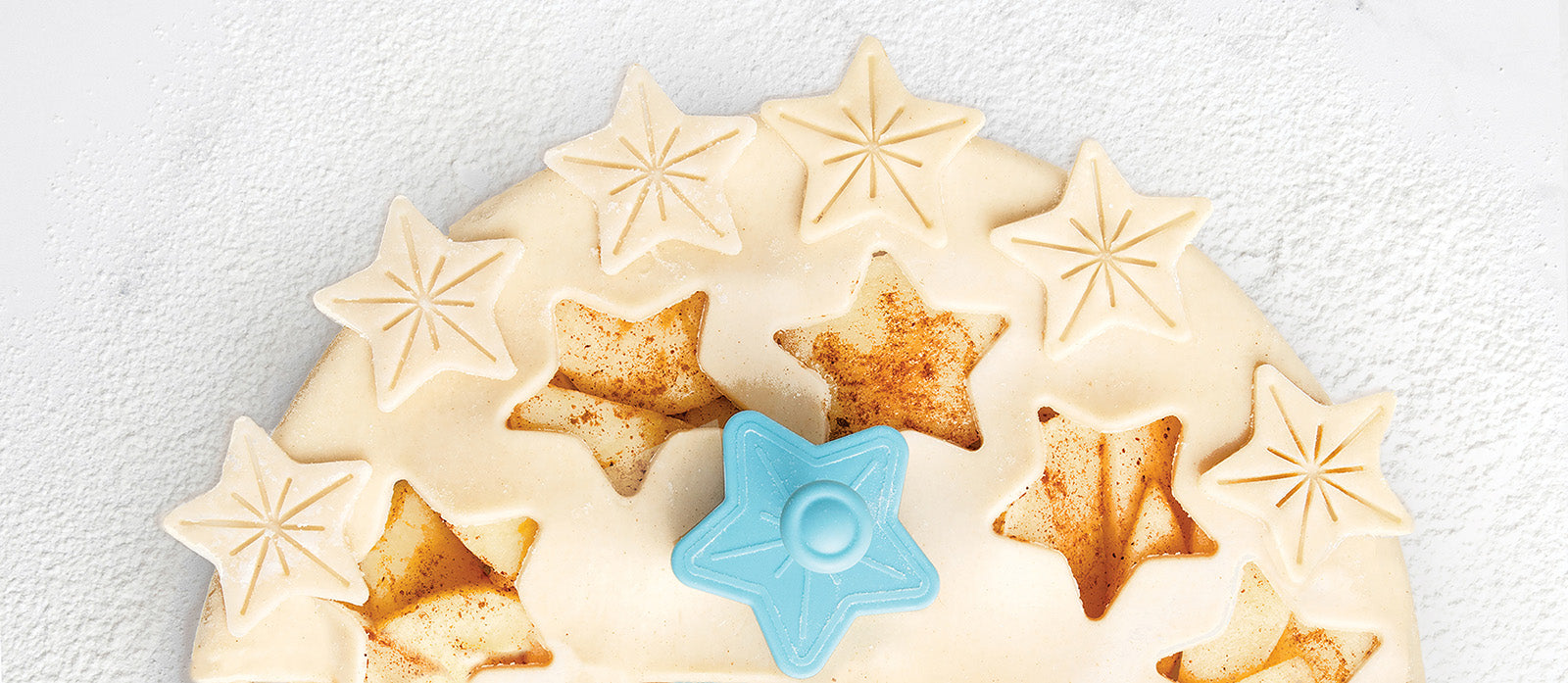 Talisman Designs Plunger Style Pie Crust Cutters, Occasions Design, 4 Piece Set