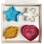 Talisman Designs Plunger Style Pie Crust Cutters, Occasions Design, 4 Piece Set