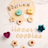 Talisman Designs Plunger Style Thumbprint and Linzer Cookie Cutters, 4 Piece Set