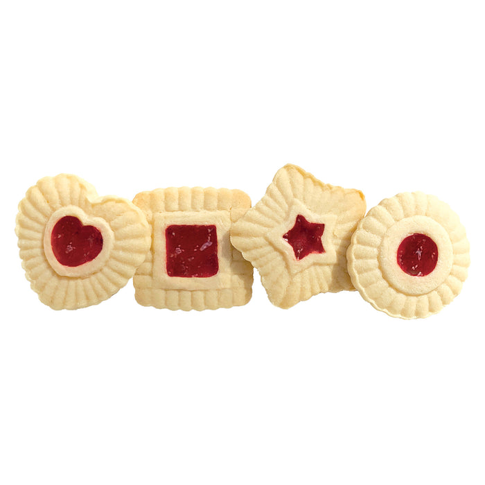 Talisman Designs Plunger Style Thumbprint and Linzer Cookie Cutters, 4 Piece Set