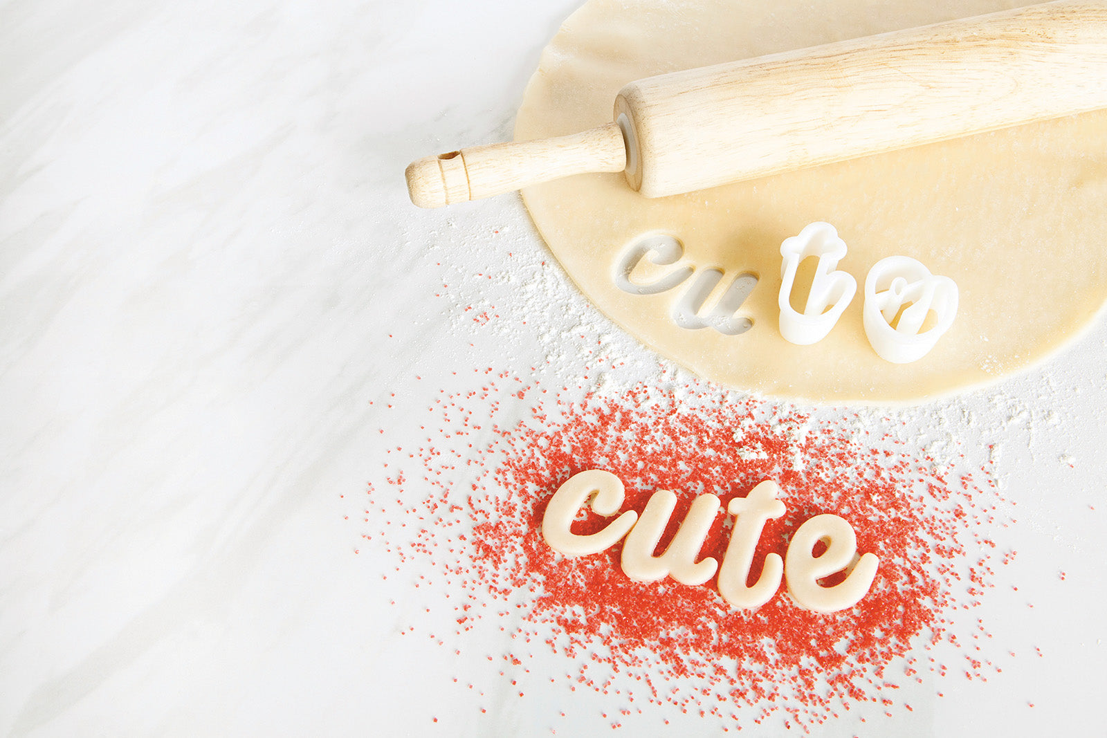 Talisman Designs Script Alphabet Cookie Cutters, Set of 26, White