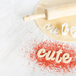 Talisman Designs Script Alphabet Cookie Cutters, Set of 26, White