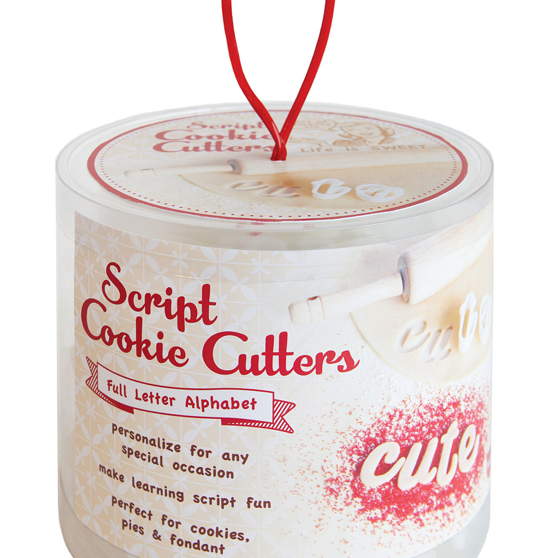 Talisman Designs Script Alphabet Cookie Cutters, Set of 26, White