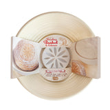 Talisman Designs Dishwasher-Safe Bread Dough Proofing Basket & Decorating Embosser, Set of 2, Tan