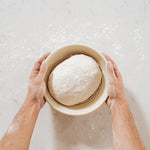 Talisman Designs Dishwasher-Safe Bread Dough Proofing Basket & Decorating Embosser, Set of 2, Tan