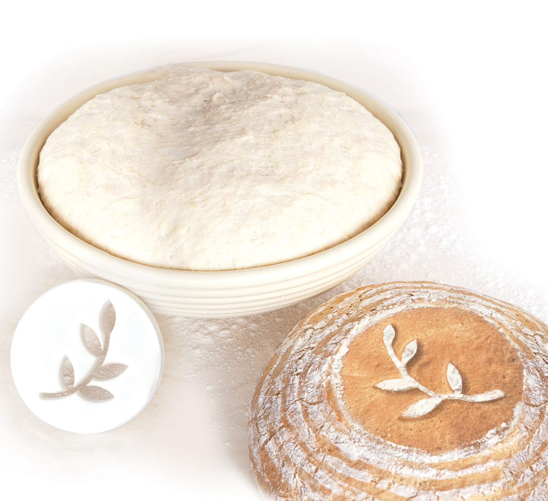 Talisman Designs Decorating Bread Embossers, Set of 2, White