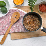 Talisman Designs Laser Etched Beechwood Slotted Spoon, Woodland Collection, Set of 1