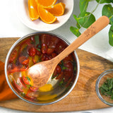 Talisman Designs Laser Etched Beechwood Corner Spoon, Woodland Collection