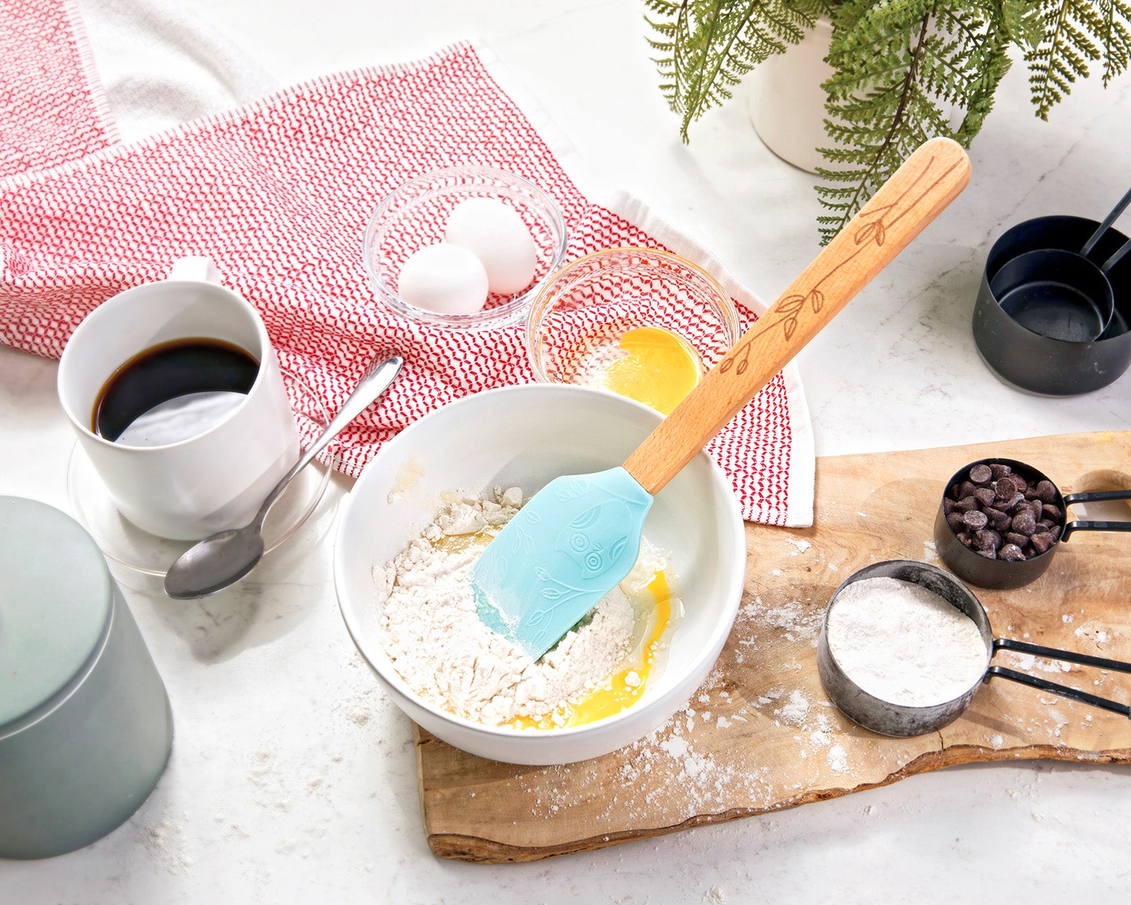 Talisman Designs Laser Etched Beechwood Large Silicone Spatula, Nature Collection, Set of 1