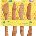 Talisman Designs Beechwood Spreaders, Honey Bee Collection Set of 4