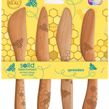 Talisman Designs Beechwood Spreaders, Honey Bee Collection Set of 4