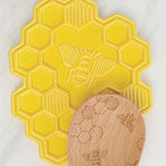 Talisman Designs Ceramic Spoon Rest, Honey Bee Collection, Yellow