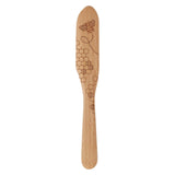 Talisman Designs Laser Etched Beechwood Jam Spoon & Spreader Set, Honey Bee Collection, Set of 2