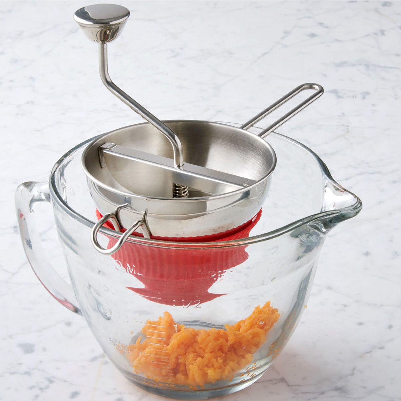 Talisman Designs Stainless Steel Jam and Food Mill, Red