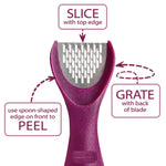 Talisman Designs Ginger Peeler & Grater, Purple
