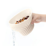 Talisman Designs 2-in-1 Measure Rinse & Strain for Grains, Fruit, and Beans, 2 Cups, Cream