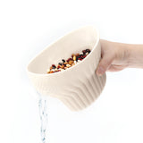 Talisman Designs 2-in-1 Measure Rinse & Strain for Grains, Fruit, and Beans, 2 Cups, Cream