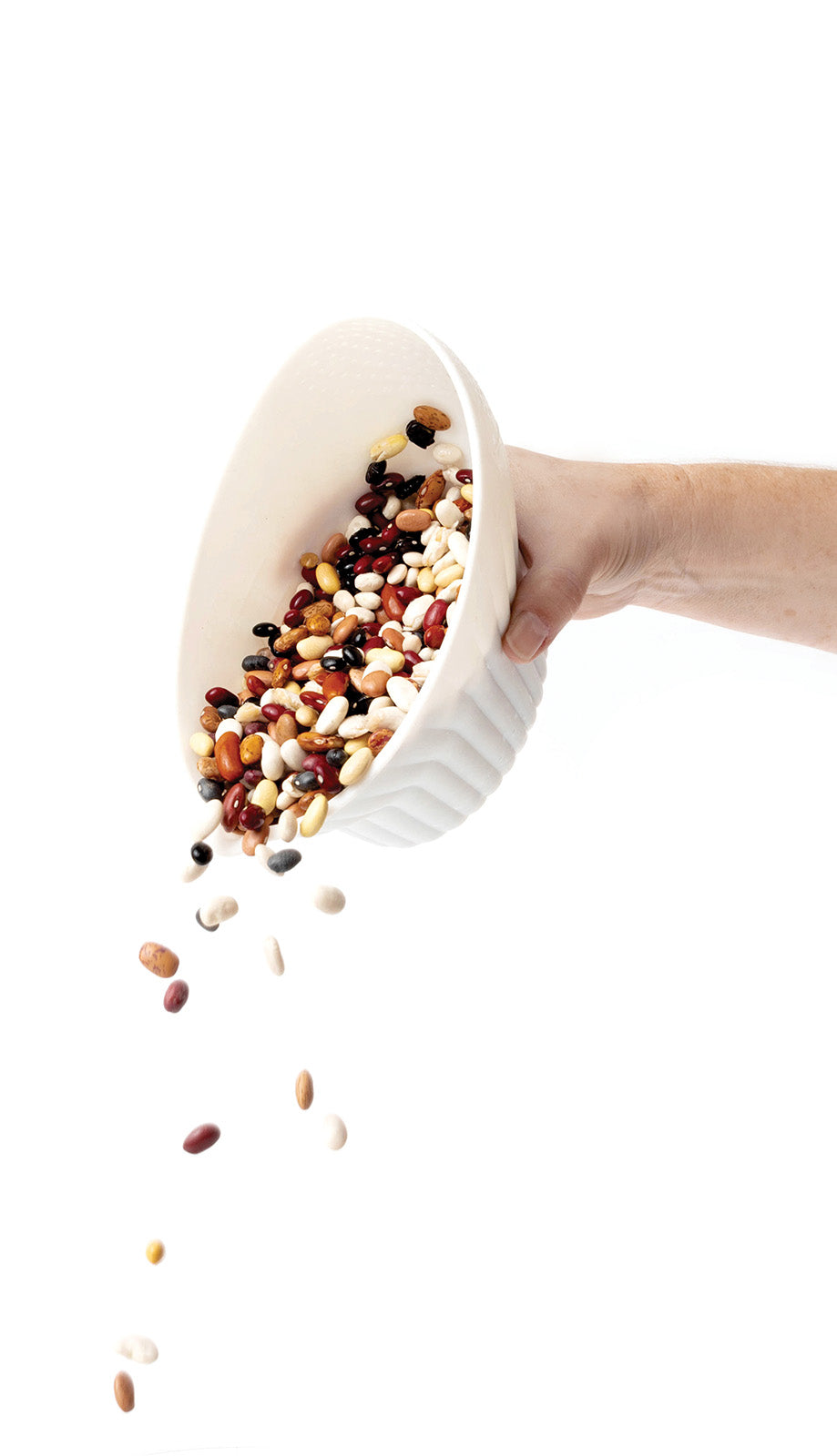 Talisman Designs 2-in-1 Measure Rinse & Strain for Grains, Fruit, and Beans, 2 Cups, Cream