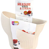 Talisman Designs 2-in-1 Measure Rinse & Strain for Grains, Fruit, and Beans, 2 Cups