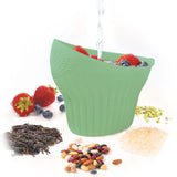 Talisman Designs 2-in-1 Measure Rinse & Strain for Grains, Fruit, and Beans, 2 Cups, Green