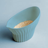 Talisman Designs 2-in-1 Measure Rinse & Strain for Grains, Fruit, and Beans, 2 Cups, Light Blue
