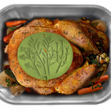 Talisman Designs Silicone Steamer & Roasting Shields, Set of 2, Green