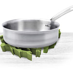 Talisman Designs Silicone Multi-Use Oven and Pressure Cooker Roasting Racks, Set of 4, Green