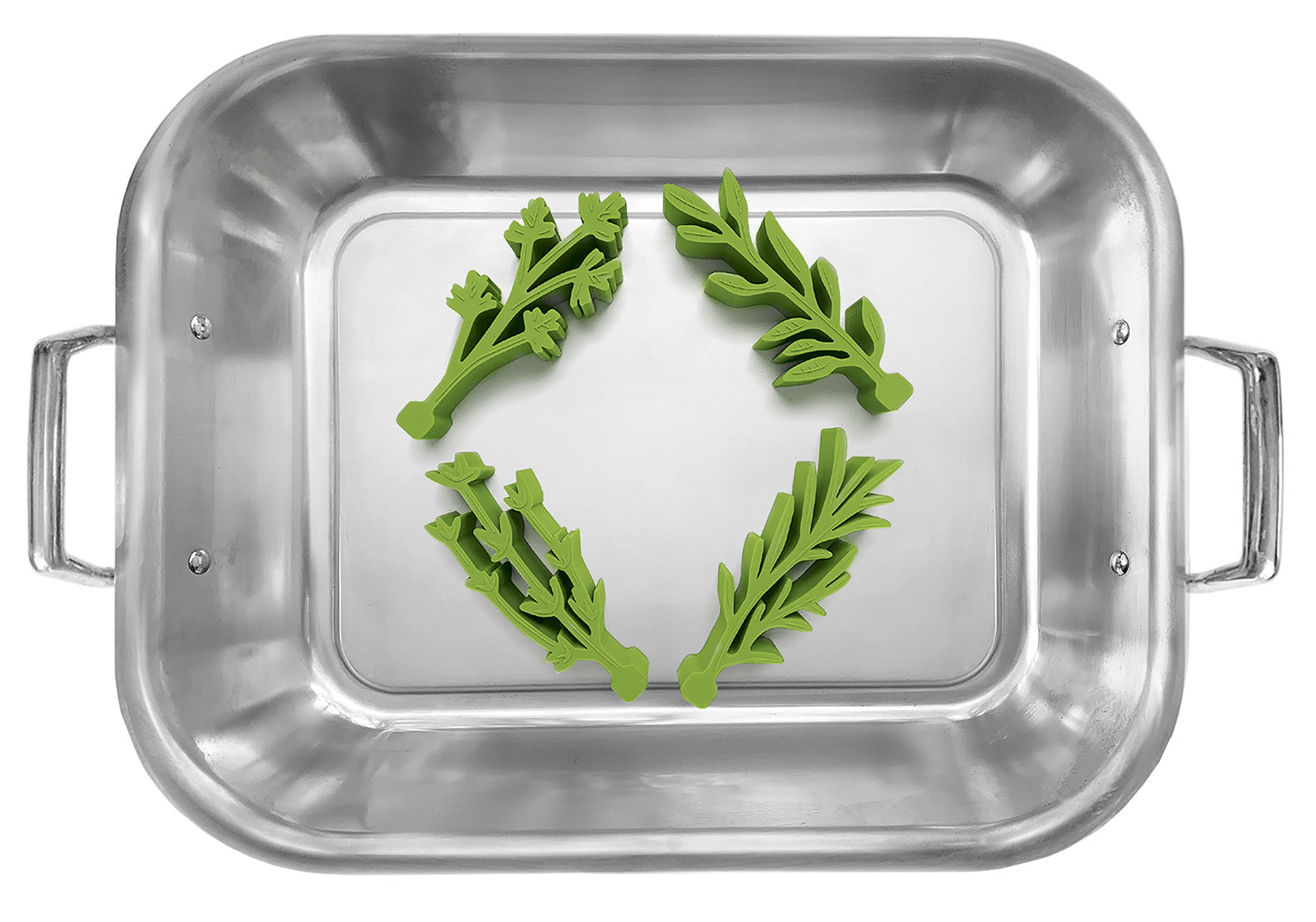 Talisman Designs Silicone Multi-Use Oven and Pressure Cooker Roasting Racks, Set of 4, Green