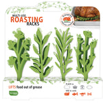 Talisman Designs Silicone Multi-Use Oven and Pressure Cooker Roasting Racks, Set of 4, Green