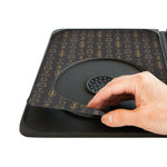 Talisman Designs Multi-Use Cocktail Bar & Drink Dispenser Mat, 9x12 inch , Black