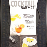 Talisman Designs Multi-Use Cocktail Bar & Drink Dispenser Mat, 9x12 inch , Black