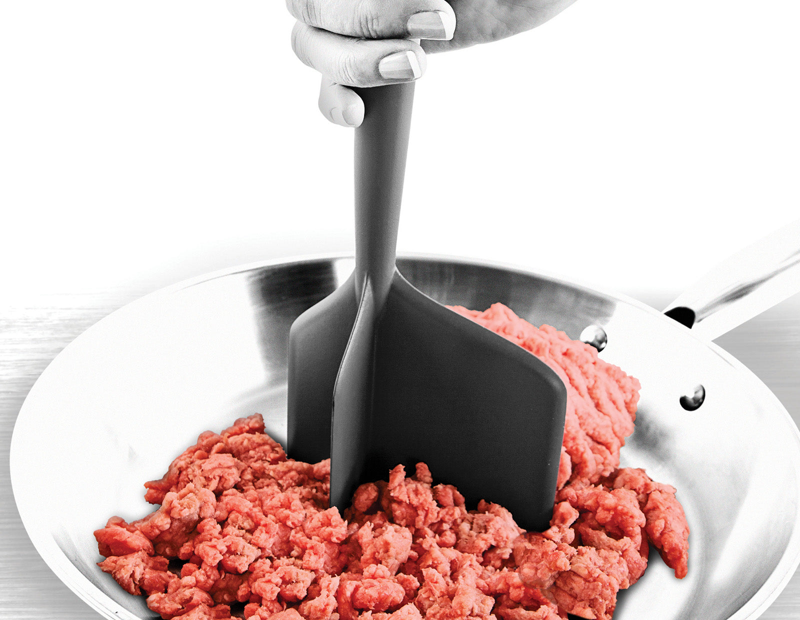 Talisman Designs Meat Chopper & Turner, Gray