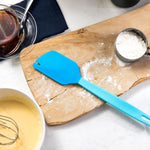 Talisman Designs 2-in-1 Beater Scraper Spatula, Blue