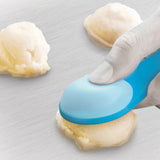 Talisman Designs 2-in-1 Cookie Scoop Spatula, Blue
