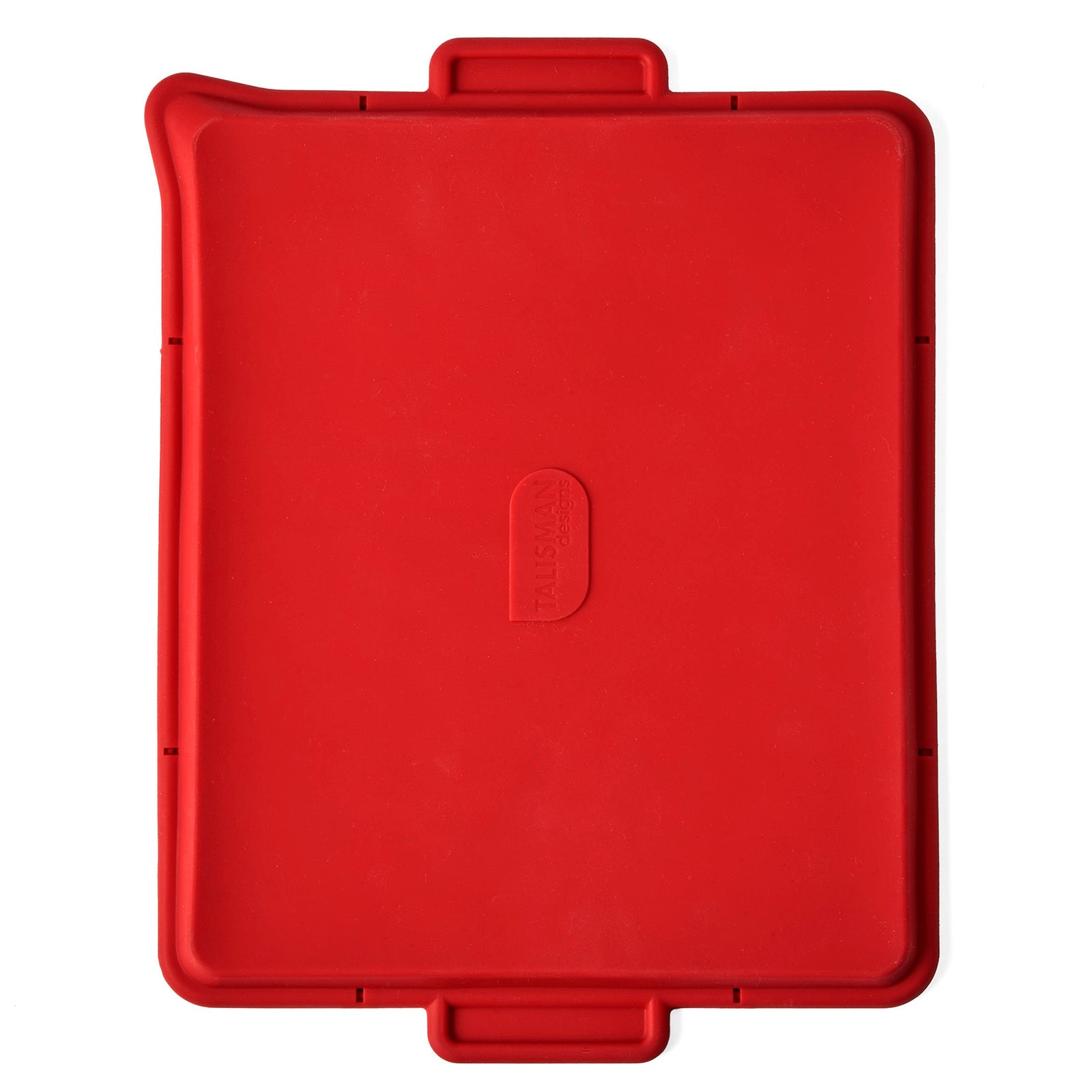 Talisman Designs Silicone Microwave Bacon Tray, 9.5 x 12.75 inches, Red