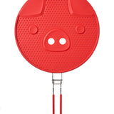 Talisman Designs Silicone Bacon Grease Splatter Guard, 13 inch, Red