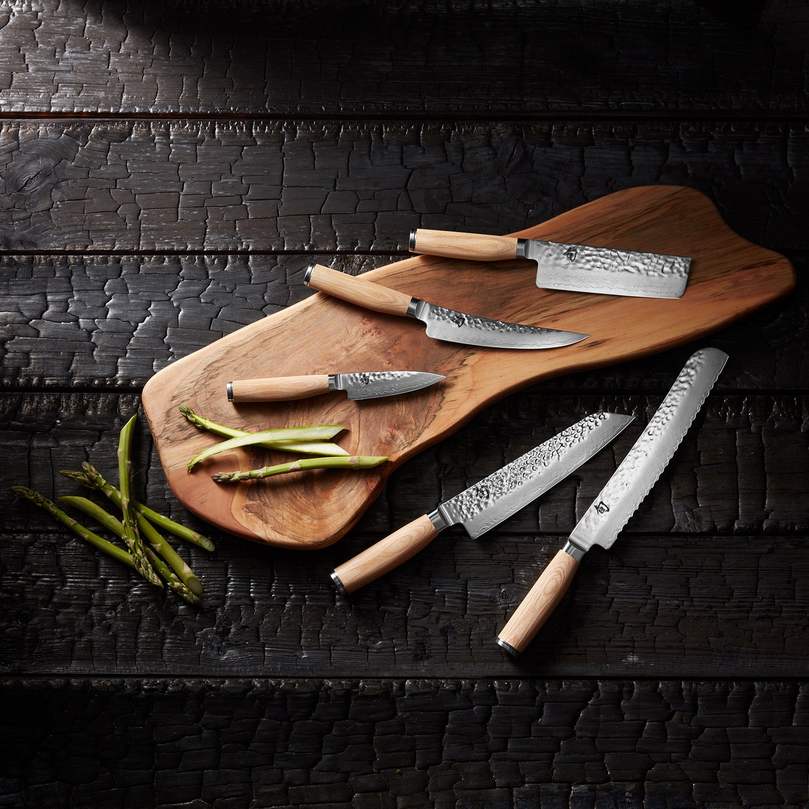 Shun Premier Blonde 3 Piece Essential Knife Set - Paring, Utility, Chef's